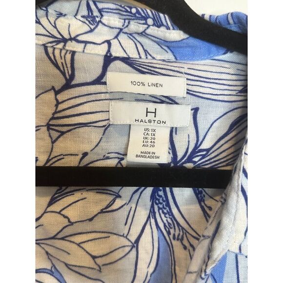 Halston Ladies Linen Blouse - Picture 2 of 3